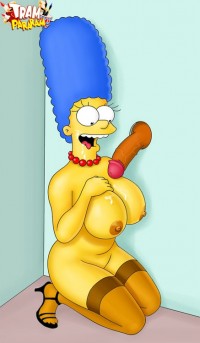 famous toon porn fantasies - Marge likes a black cock