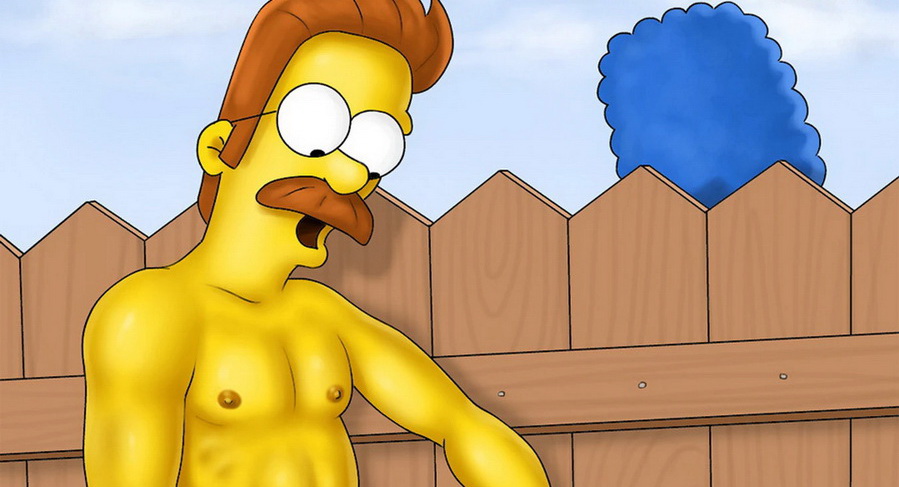 Busty Marge Simpson gloryhole porn cartoon