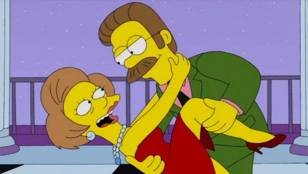 Edna Krabappel in sex cartoon like a slut